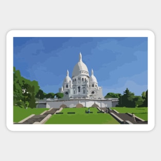 Sacre Coeur Painting Sticker